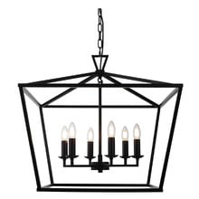 Panama Steel 6 Light Pendant